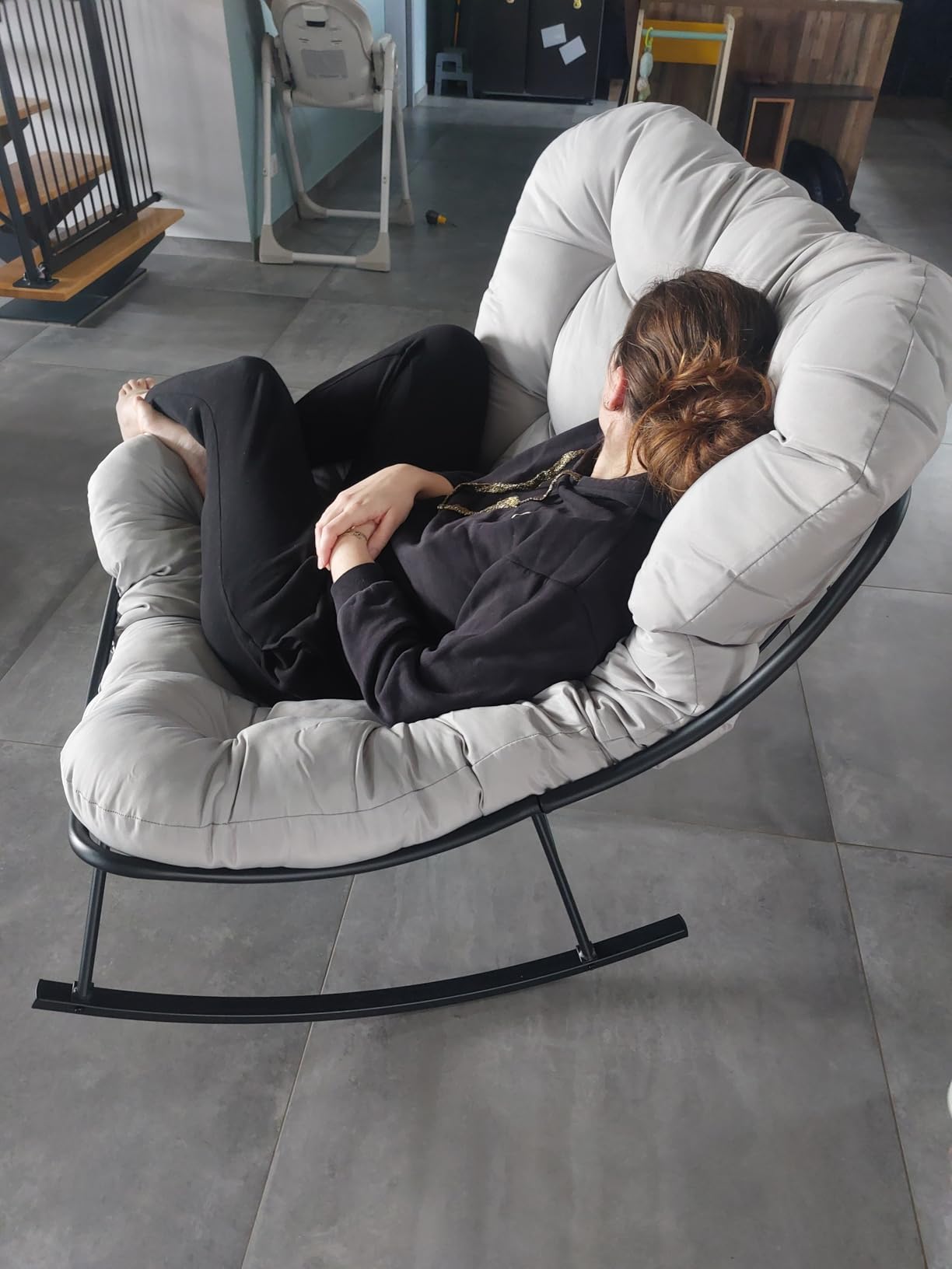 Sedia a dondolo lounge con cuscino Cloud Comfort